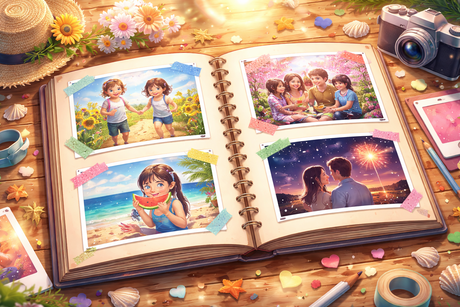 思い出のアルバムのイメージ
