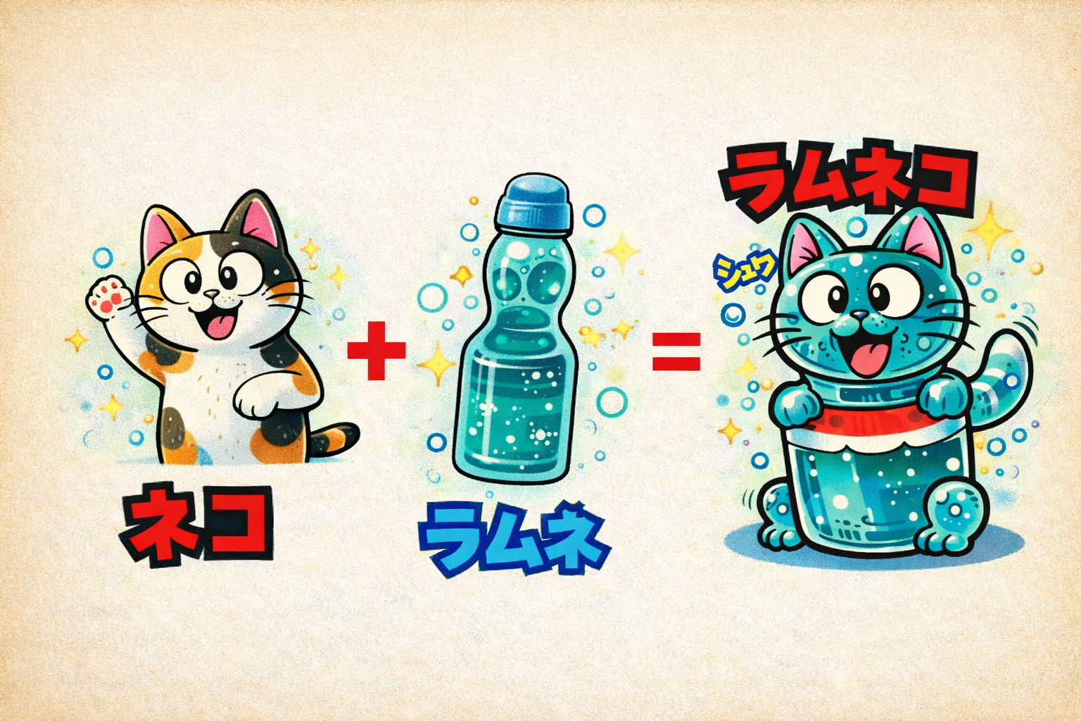 まじゃりン子シールの説明を兼ねた画像