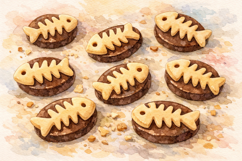 トトカルチョというチョコ菓子の水彩画風イメージ