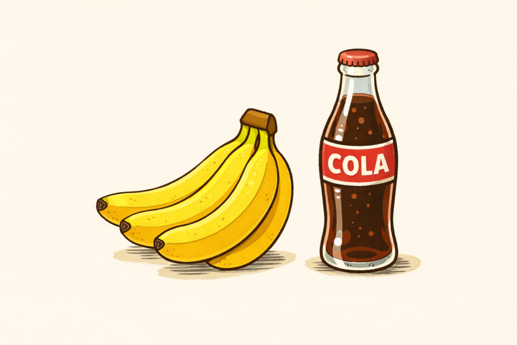 バナナとコーラの挿絵