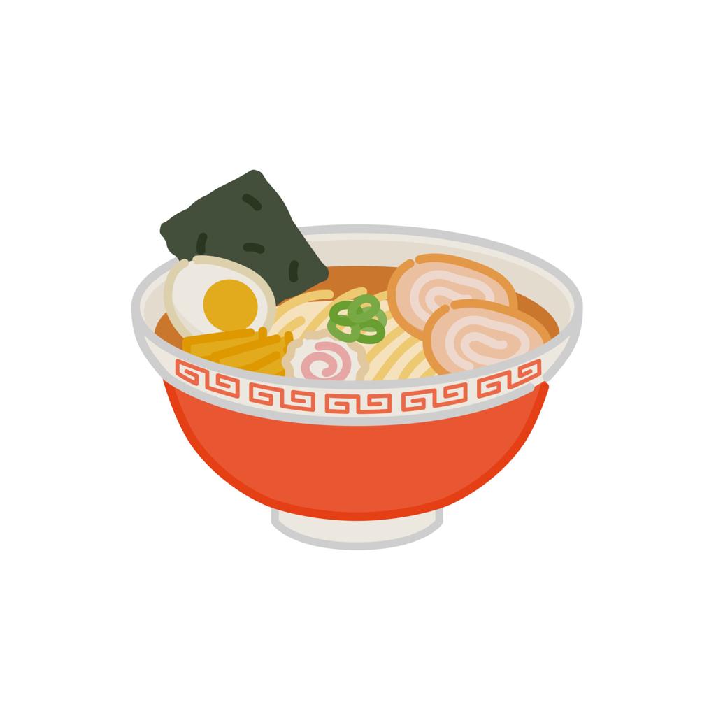 ラーメンのイラストの挿絵