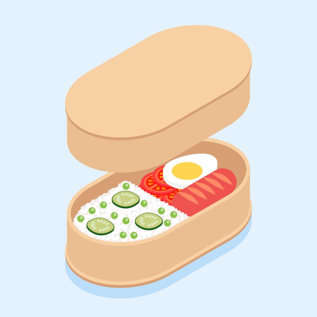 弁当をイメージした挿絵