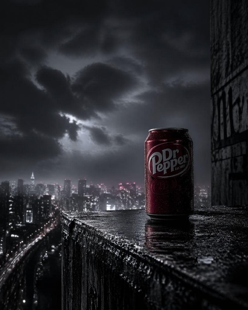 AIで生成した孤高なドクターペッパーをイメージした画像