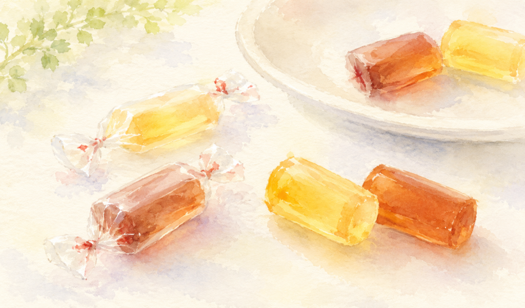 純露というキャンディをイラスト化したもの