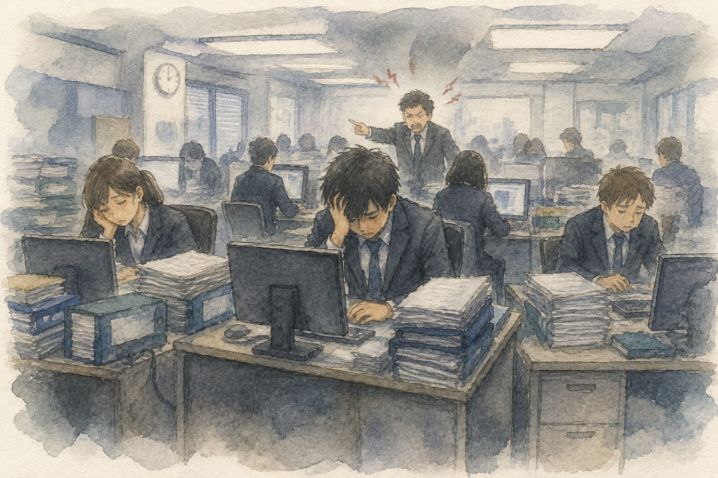ブラック企業のオフィス